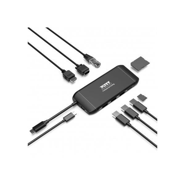 PORT DESIGNS - PORT connect - Dockingstation - USB-C - HDMI, VGA
