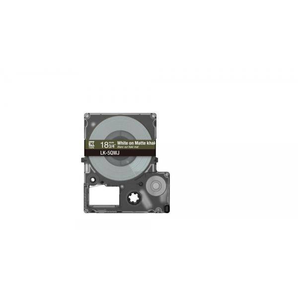 Epson Beschriftungsband »LK-5QWJ« 18 mm Khaki/White