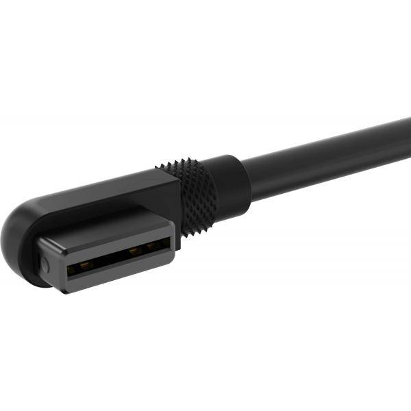 Corsair iCUE LINK - Netz-/Datenkabel - CORSAIR iCUE Link gewinkelt zu CORSAIR iCUE Link gewinkelt - 13.5 cm - Schwarz (P