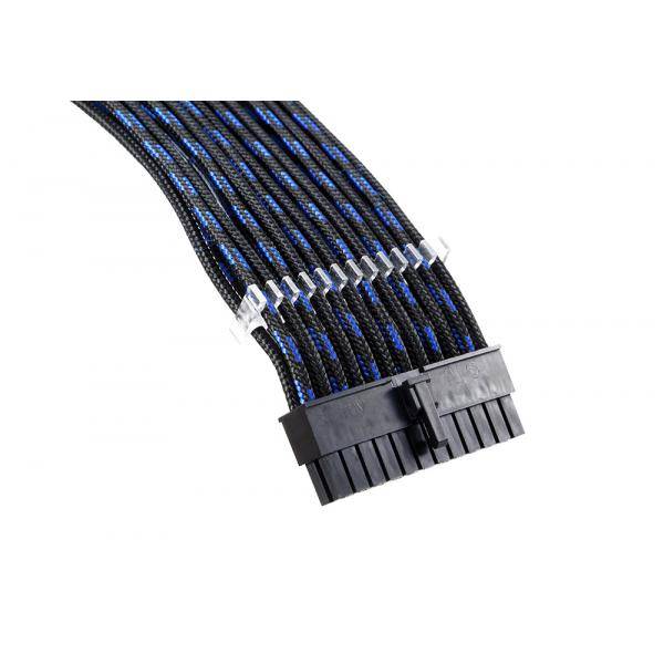 Extension cable set, 500mm, S-pattern - black/blue