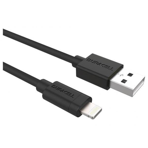 Duracell USB5022A - 2 m - USB A - Lightning - 2.0 - Black