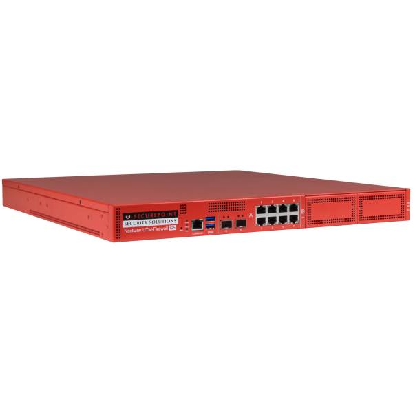 Securepoint RC1000R G5 Security UTM Appliance - 30000 Mbit/s - 3500 Mbit/s - 100