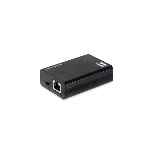 LevelOne Gigabit IEEE802.3bt PoE Splitter - IEEE 802.3af - IEEE 802.3at - IEEE 802.3bt - 10/100/1000Base-T(X) - Schwarz - China - 12V - 24V - 60