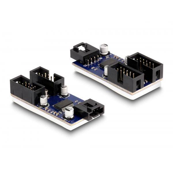 DELOCK USB 2.0 Pfostenstecker Hub 2 Port