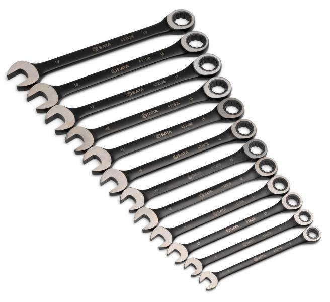 SATA Ratschen-Ringmaulschlüssel Set, 12-teilig