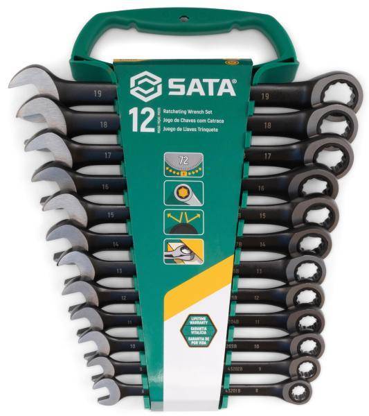 SATA Ratschen-Ringmaulschlüssel Set, 12-teilig