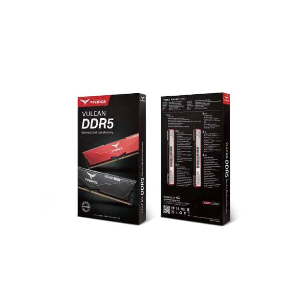 Team Group VULCAN FLBD516G5200HC40C01, 16 GB, 1 x 16 GB, DDR5, 5200 MHz, 288-pin DIMM