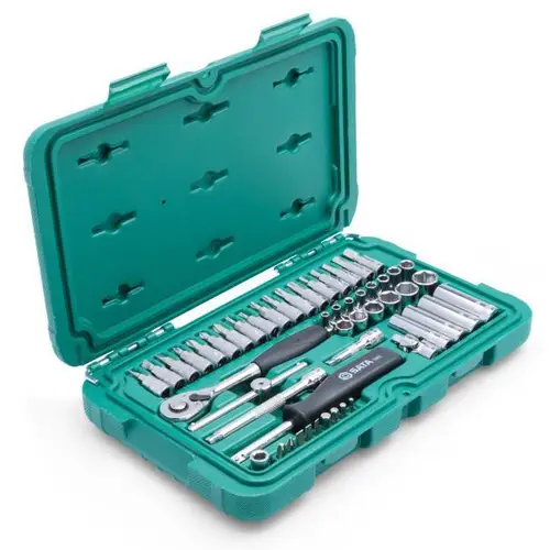 SATA 1/4" Steckschlüssel Satz 6-Kant, 52-tlg. SATA 1/4" Steckschlüssel Satz 6-Kant, 52-tlg.