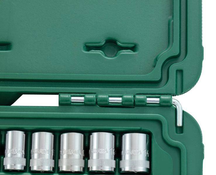 SATA 1/4" 6-kant Steckschlüssel Satz, 36-tlg.