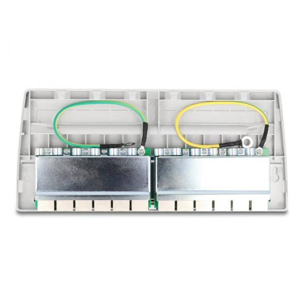 Delock Patch Panel - geeignet für Wandmontage, under table mountable - CAT 6a -