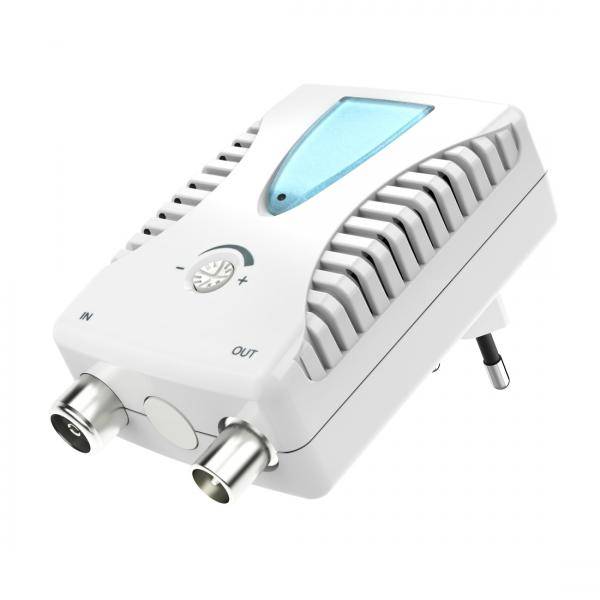 hama 00205234 BK/CATV-Verstärker, 25 dB, regulierbar
