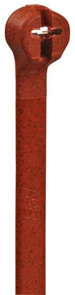 TUB TY272M-2 Kabelbinder mit Stahlnase, 222x7,6mm, rot, PA 6