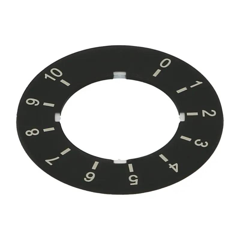 3SU1900-0BG16-0SA0 - Bezeichnungschild für Potentiometer, Schild schwarz, Schrif