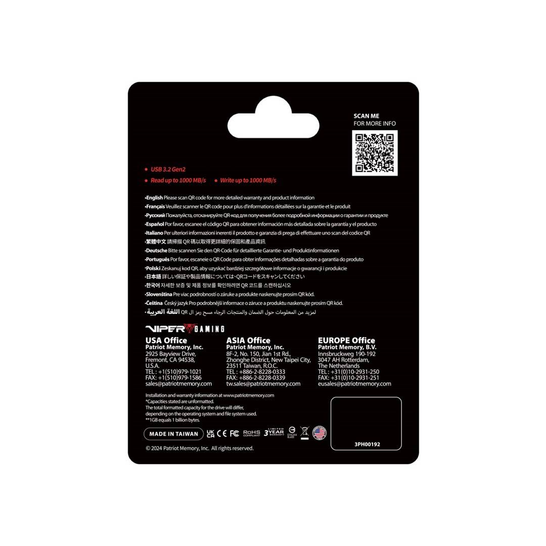 PATRIOT Viper PVP30 - USB-Flash-Laufwerk - 512