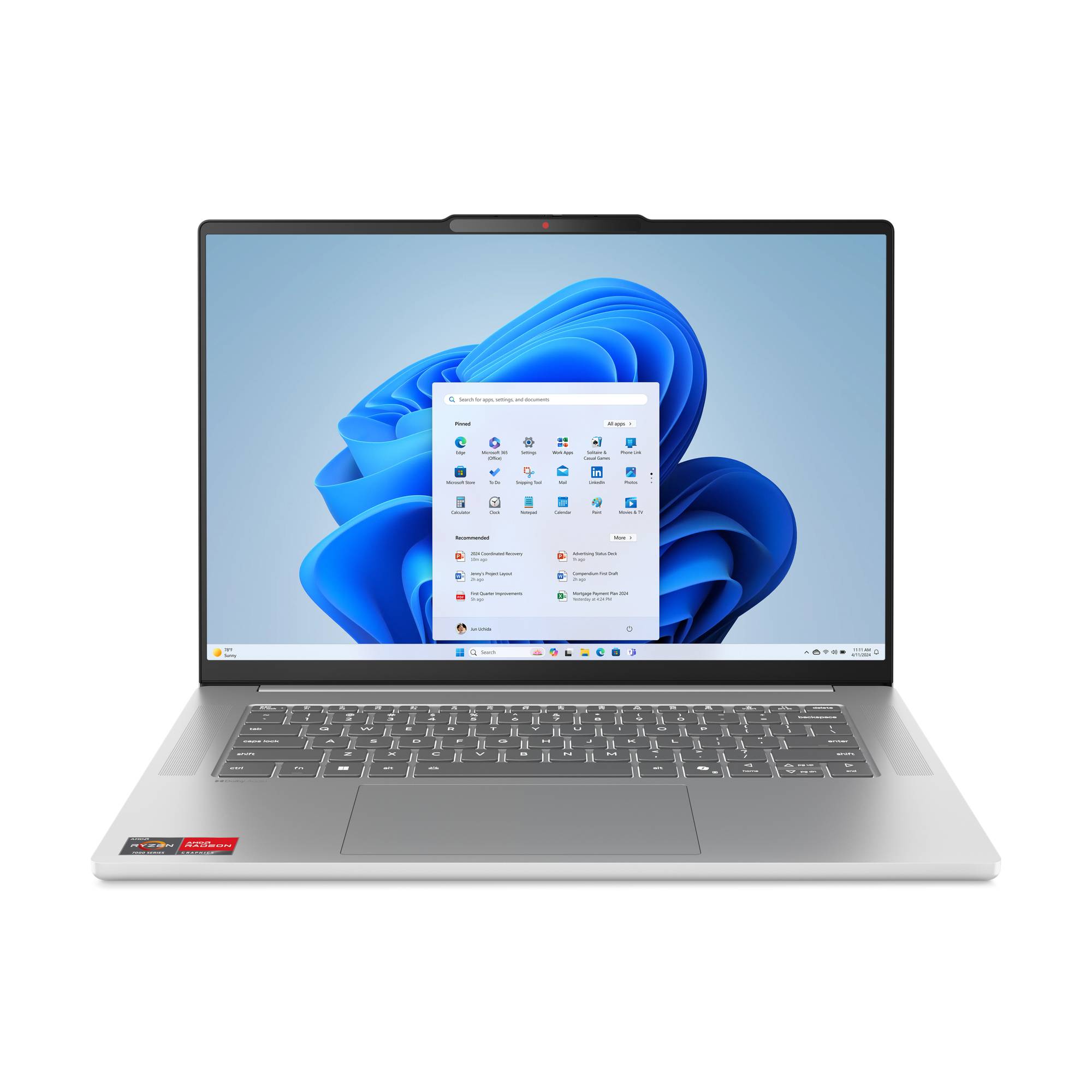 IdeaPad Slim 5 15ARP10, AMD Ryzen™ 5, 3,3 GHz, 38,9 cm (15.3"), 1920 x 1200 Pixe