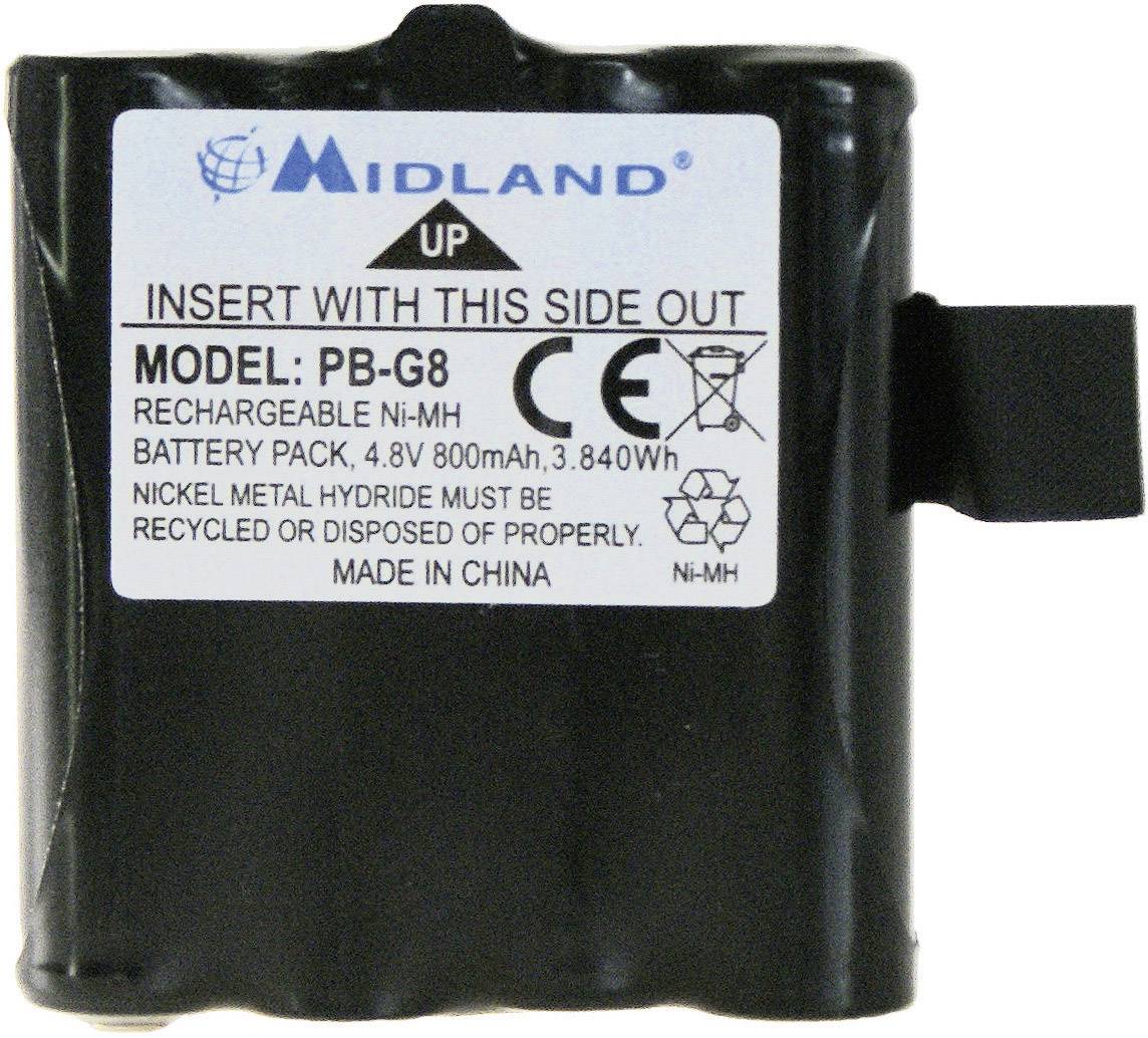 Midland ersetzt Original-Akku (Original) PB G6/G8 Funkgeräte-Akku 4.8 V 800 mAh