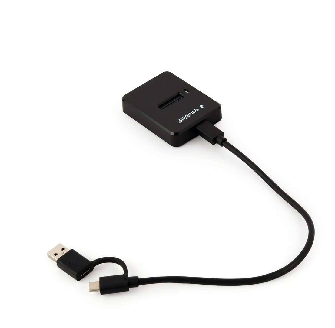 Gembird DD-U3M2 - SSD-Dockingstation - M.2 - M.2 Card (PCIe NVMe & SATA)