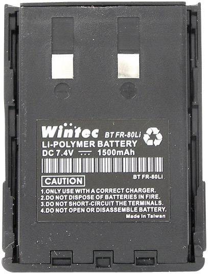 WinTec ersetzt Original-Akku (Original) BT-FR-80 Funkgeräte-Akku 7.4V 1200 mAh