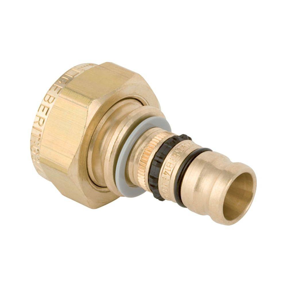 Geberit Mepla Übergang mit Überwurfmutter, D 16mm, ID 17mm, G 3/4", Rotguss bleifrei