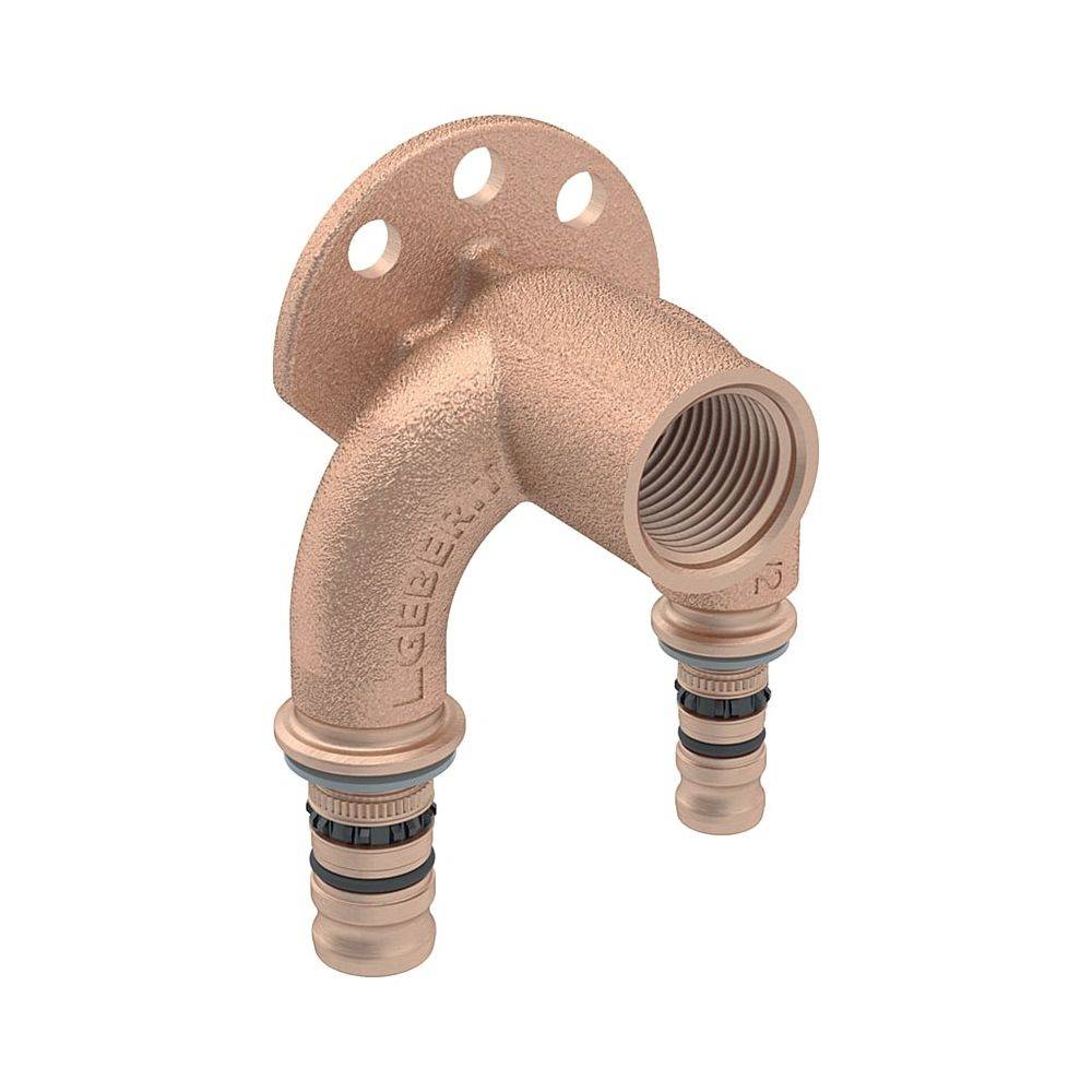 GEBERIT Mepla Doppelanschlusswinkel 90Gr d16-Rp1/2, L:52mm