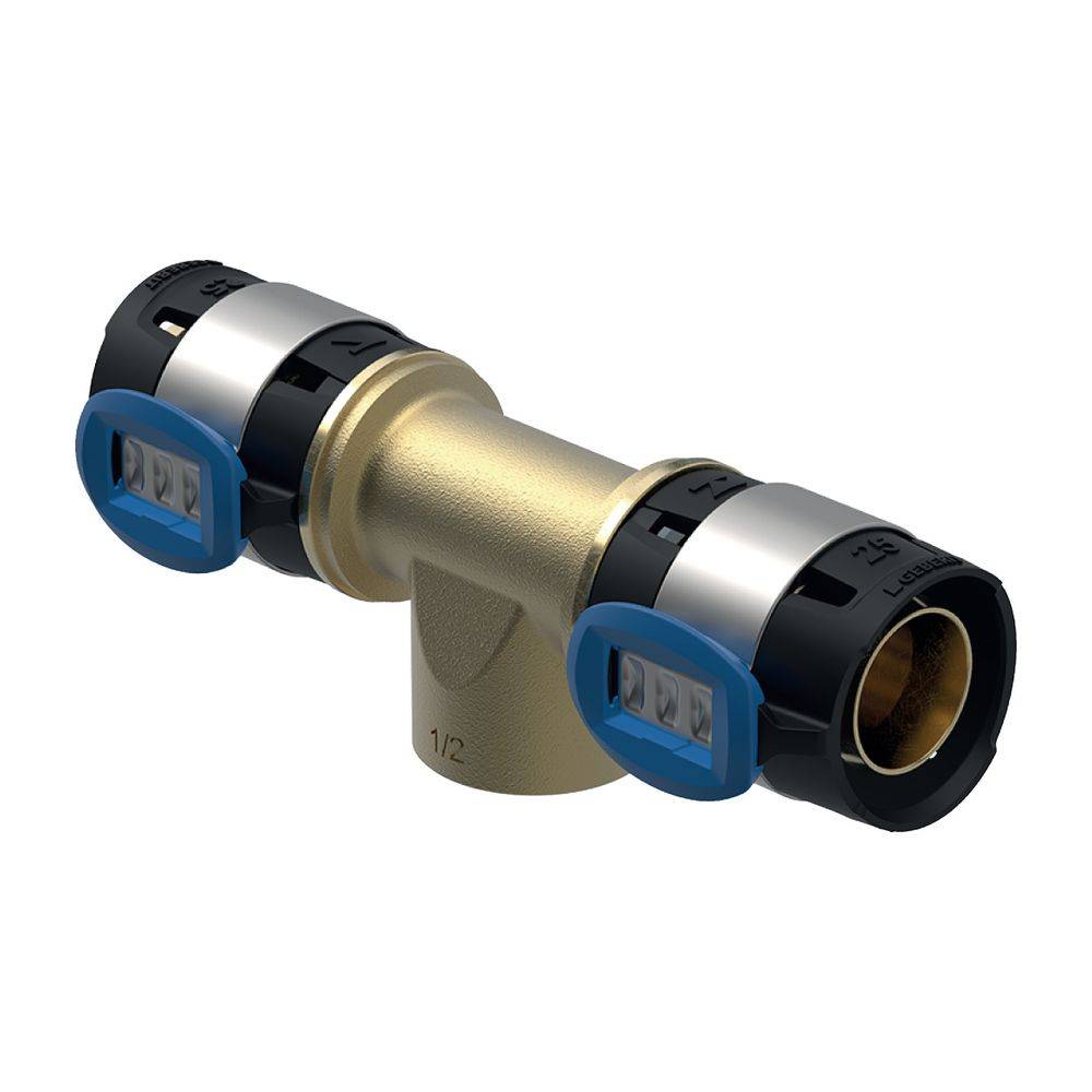Geberit GE FlowFit, T-Stück, IG, Rg+, d25, Rp3/4, 25mm, 1 Stk.