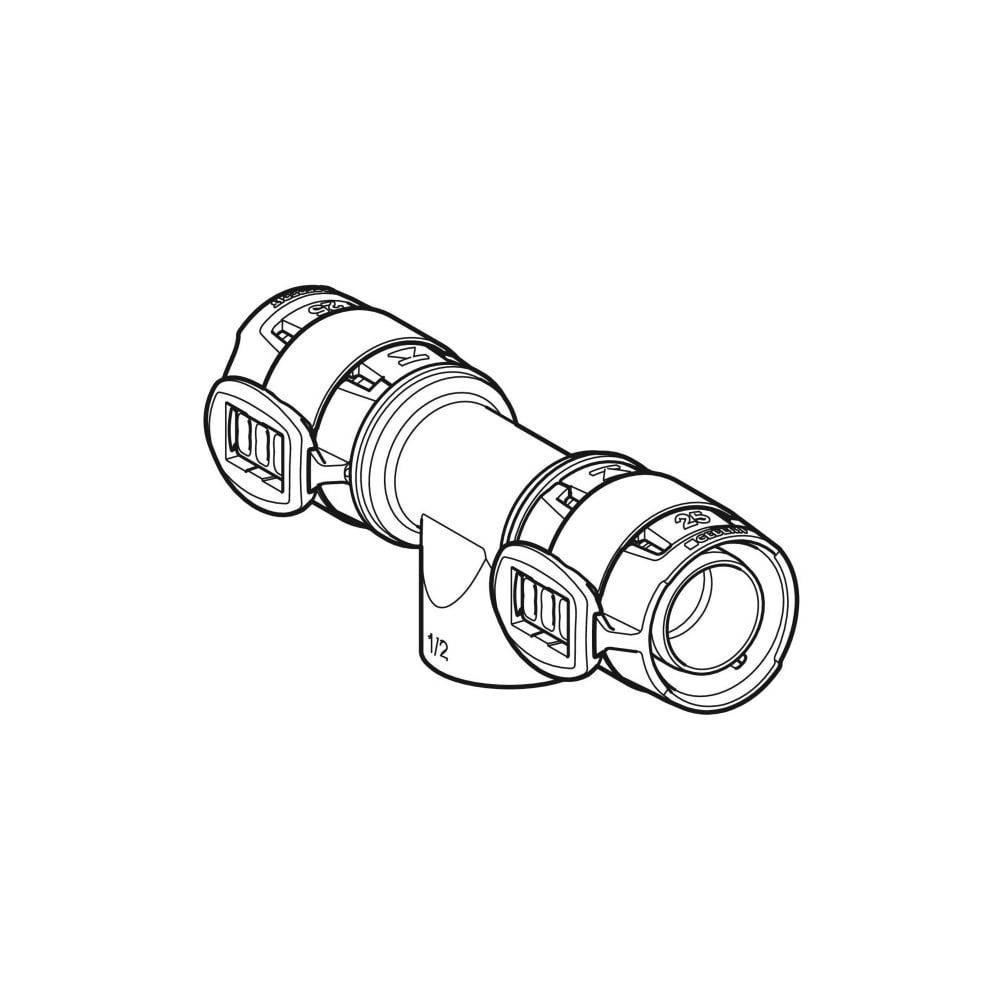 Geberit GE FlowFit T-Stück, IG Rg+, d40 x Rp1 x 40mm, 1 Stk.