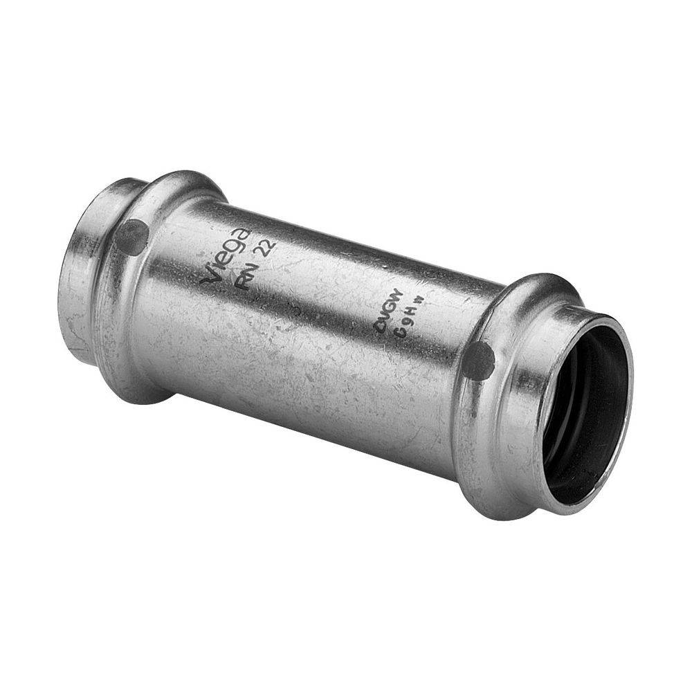 Viega Schiebemuffe Sanpress Inox 2315.5 22mm, Stahl nichtrostend, SC-Contur
