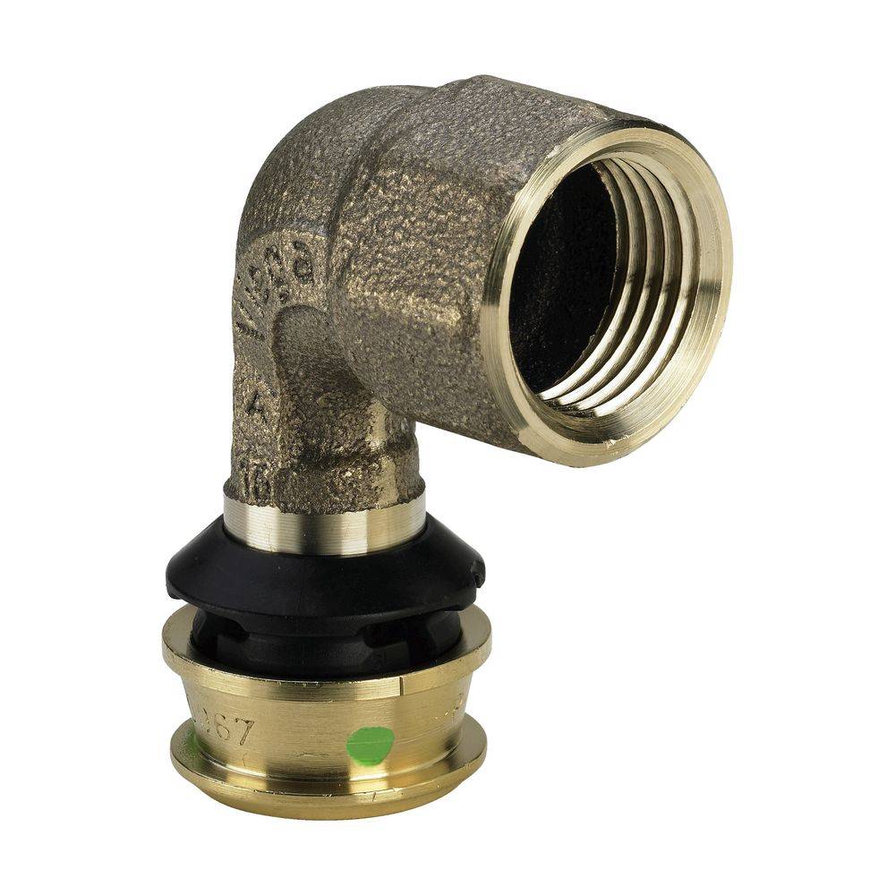 Viega Übergangsbogen Raxofix 5314.11 16mmxRp 1/2, 90Gr., m SC, Siliziumbr.