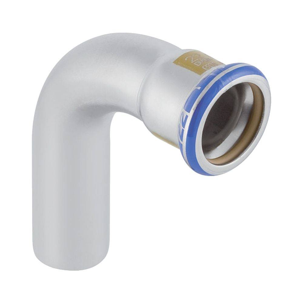 Geberit Mapress Edelstahl Bogen mit Einschubende, Gas, 90 Grad, D 22mm, 34009