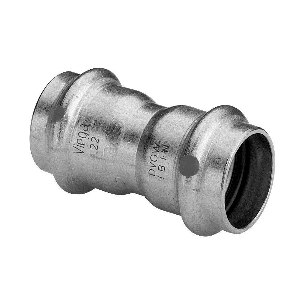 VIEGA Muffe Sanpress Inox Edelstahl 15mm