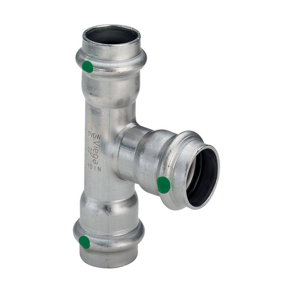 VIEGA T-Stück Sanpress Inox Edelstahl 42mm
