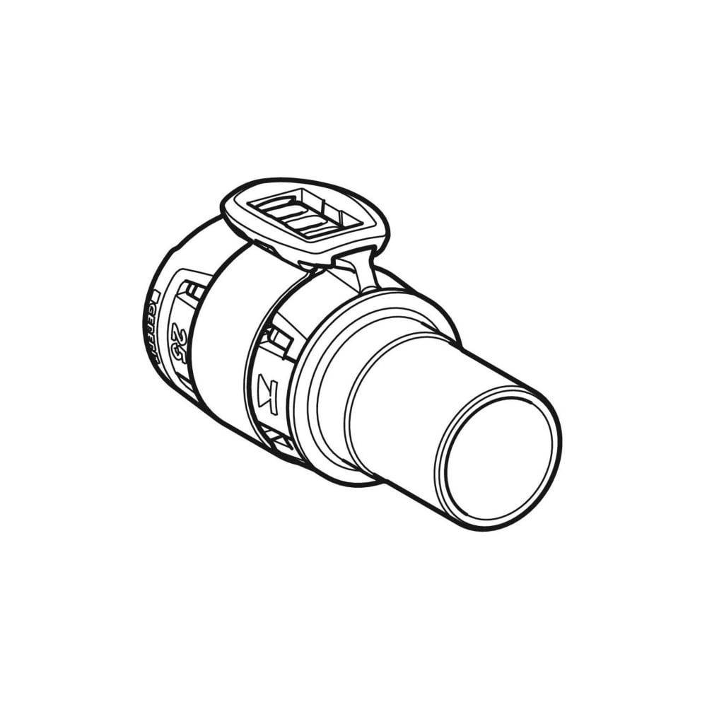 Geberit FlowFit Übergang auf Mapress, mit Einschubende, D 63mm, D1 54mm, Rotguss bleifrei