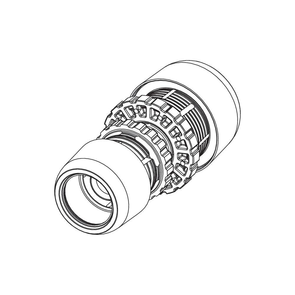 Tece logo-Ax Kupplung reduziert Dimension 32x20mm, Siliziumbronze