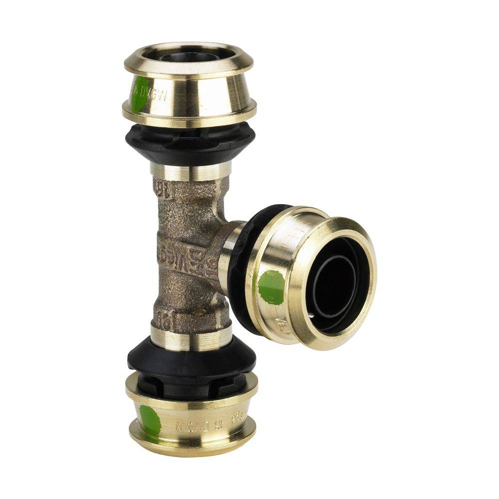 Viega T-Stück Raxofix 5318 25mm, mit SC-Contur, Siliziumbronze