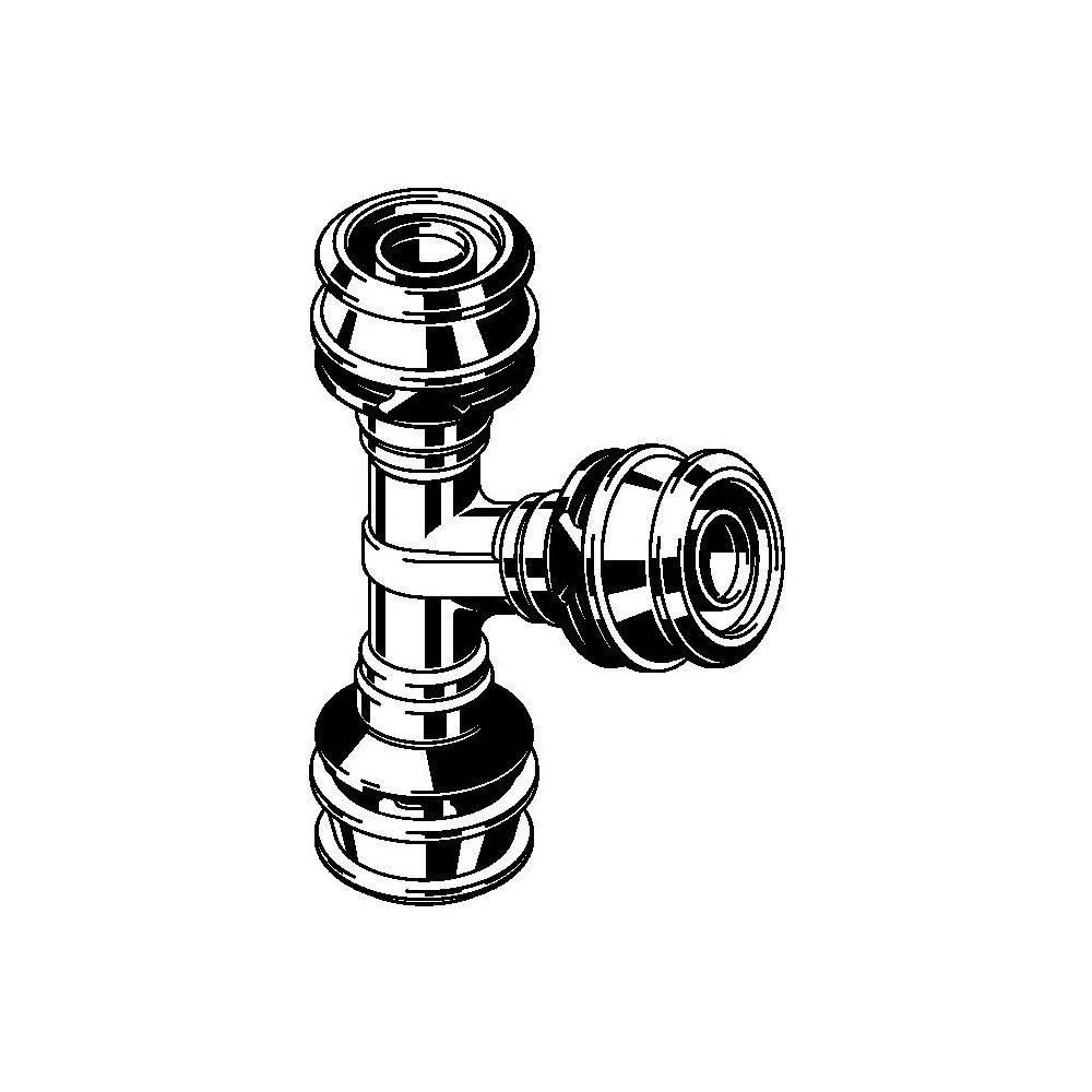 Viega Raxofix T-Stück mit SC-Contur 5318, 20mm, Siliziumbronze