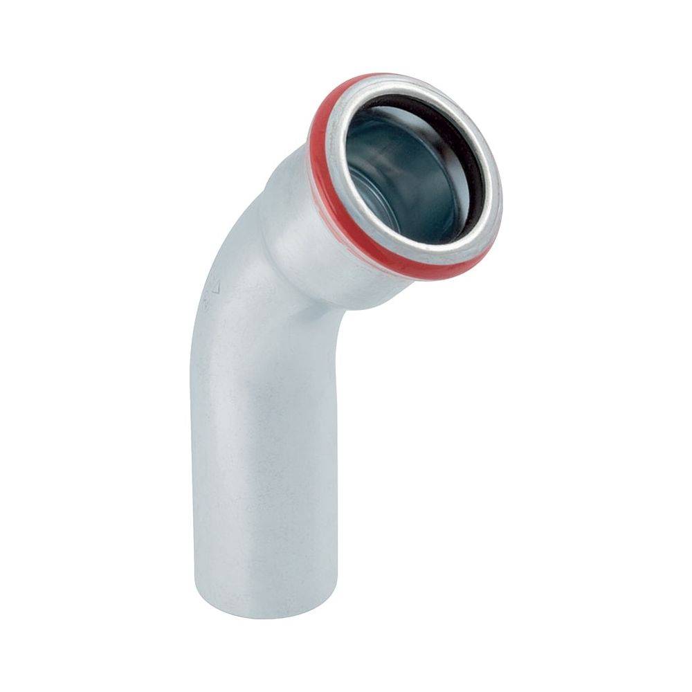 Geberit GE Mapress, C-Stahl Bogen, 45 Gr., d22mm, Einschubende, verzinkt, 1 Stk.