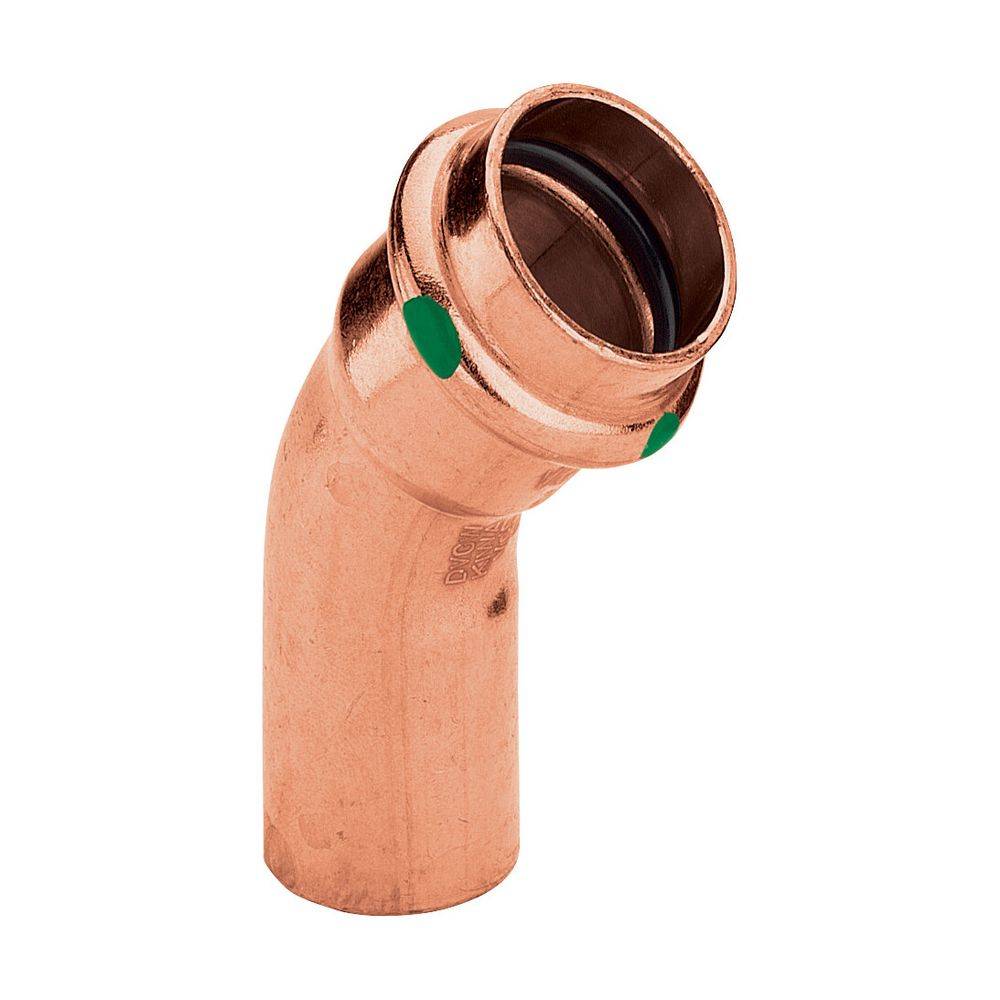 Viega Bogen Profipress 2426.1 18mm, 45Gr, Cu, SC-Contur, Einsteckende