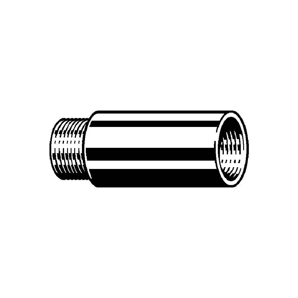 Viega Hahnverlängerung 3526, G 1/2" x 20mm, Rotguss, verchromt