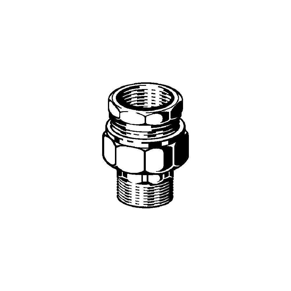Viega Rohrverschraubung 3331 flachdichtend in R1 1/2 x Rp1 1/2 Rg, 1 Stk.