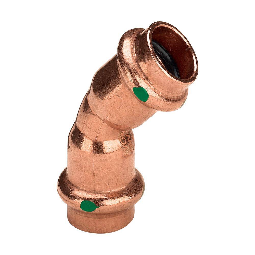 Viega Bogen Profipress 2426 15mm, 45Grad, Kupfer, SC-Contur