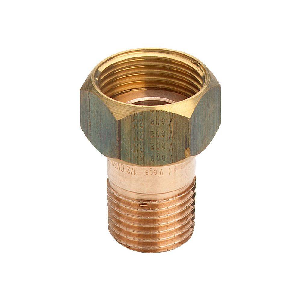 Viega Verschraubung 3335 R 3/4xG 1, Rotguss, flachdichtend