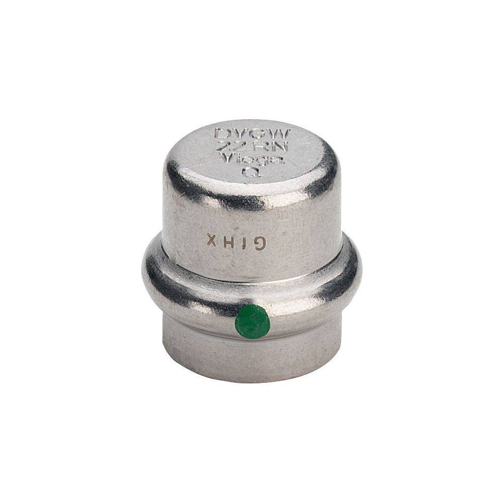 Viega Verschlusskappe Sanpress Inox 2356 15mm, Stahl nichtrostend, SC-Contur