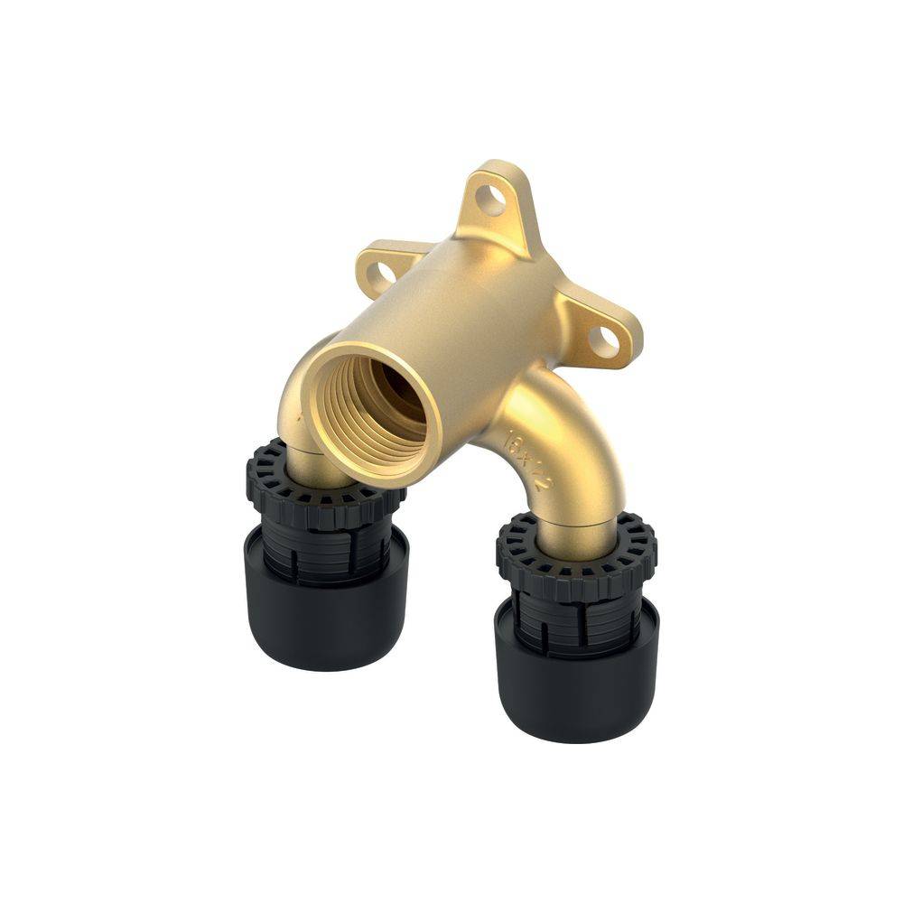 Tece logo-Ax U-Doppelwandscheibe Dimension 16mm x Rp 1/2", Siliziumbronze