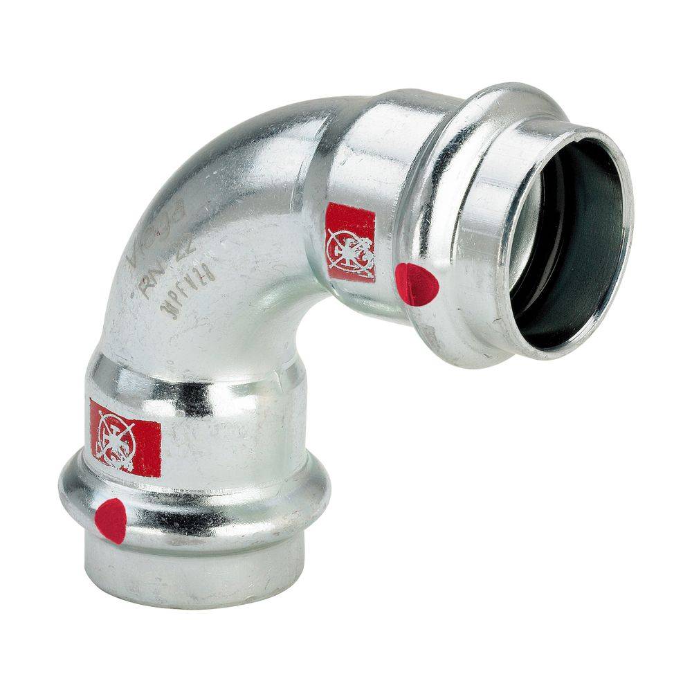 VIEGA Bogen I/I 90° Prestabo Stahl verzinkt 35mm