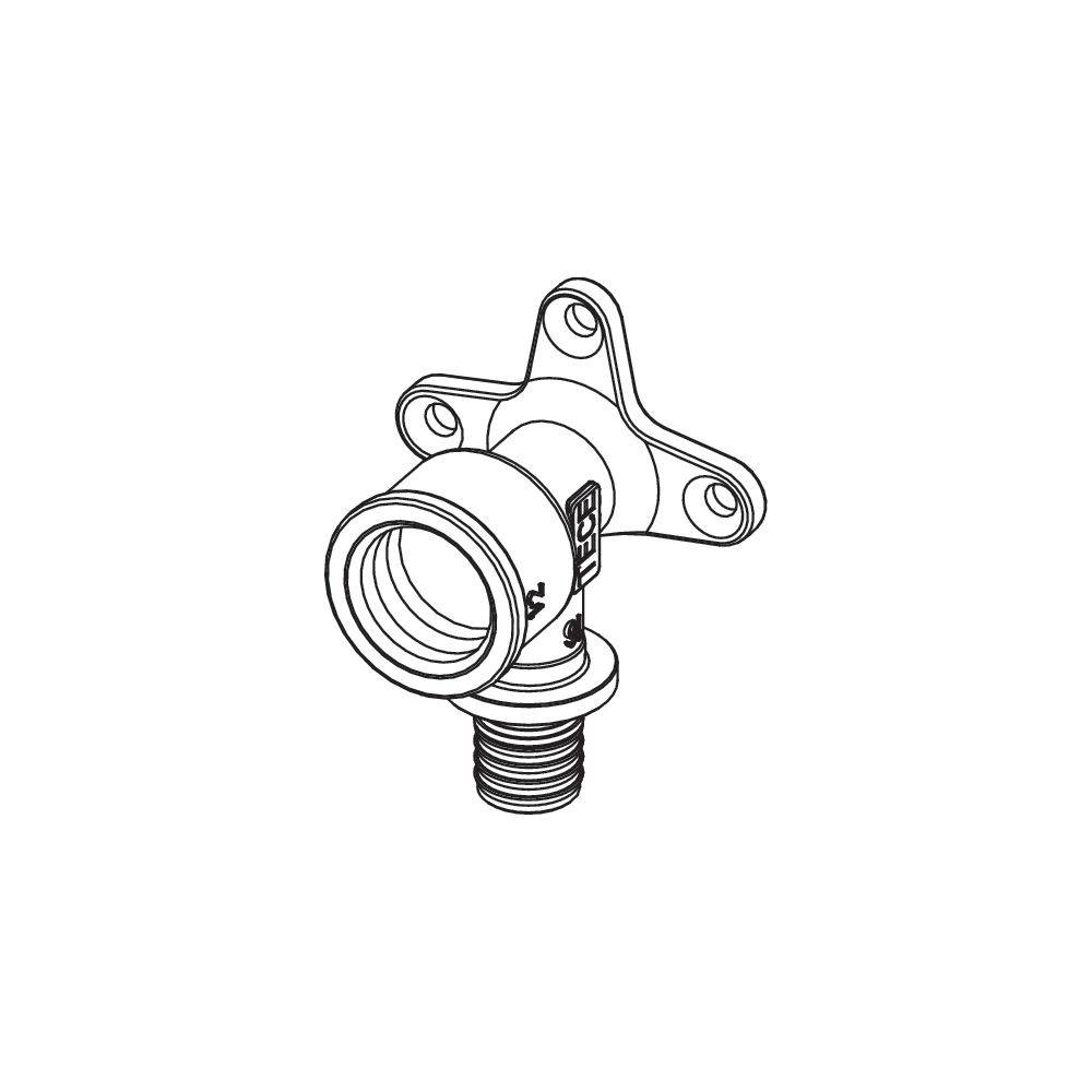 TECEflex Wandscheibe Dim. 16 x Rp 1/2", Siliziumbronze