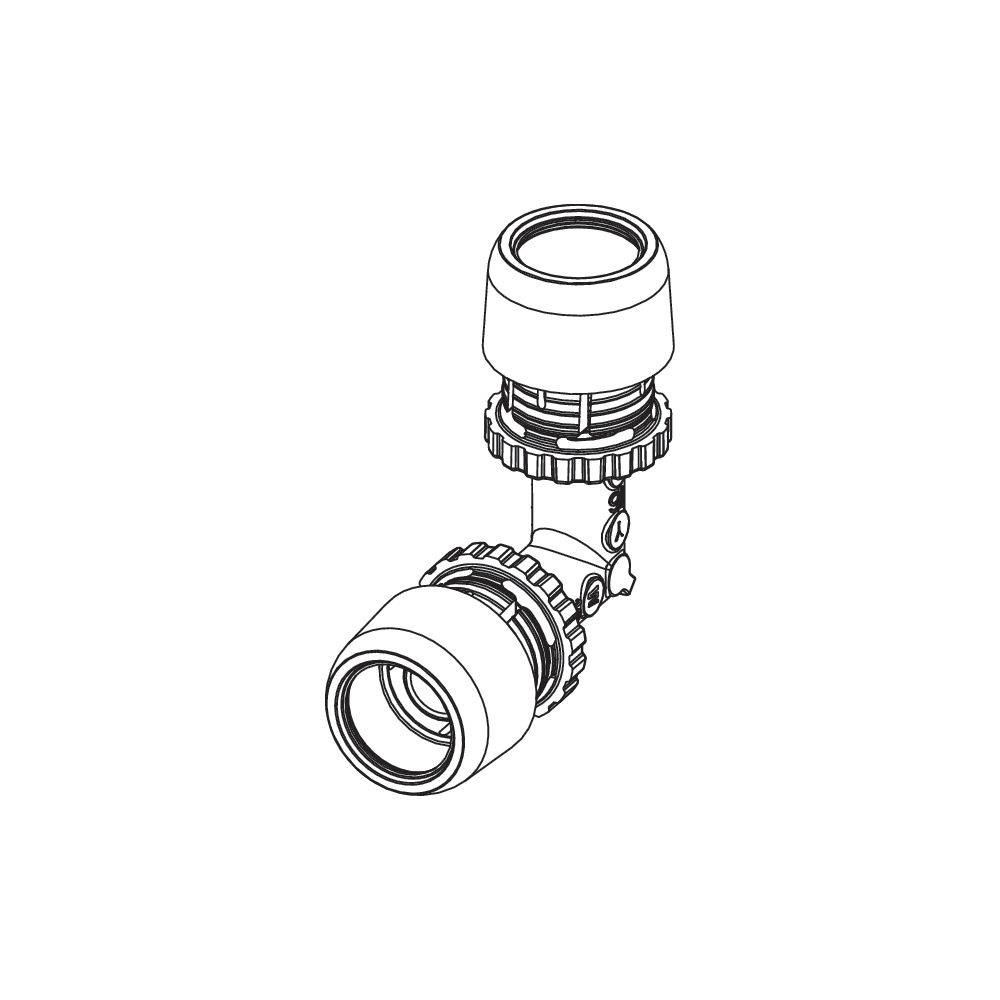 Tece logo-Ax Winkelkupplung Dimension 32x32mm, PPSU