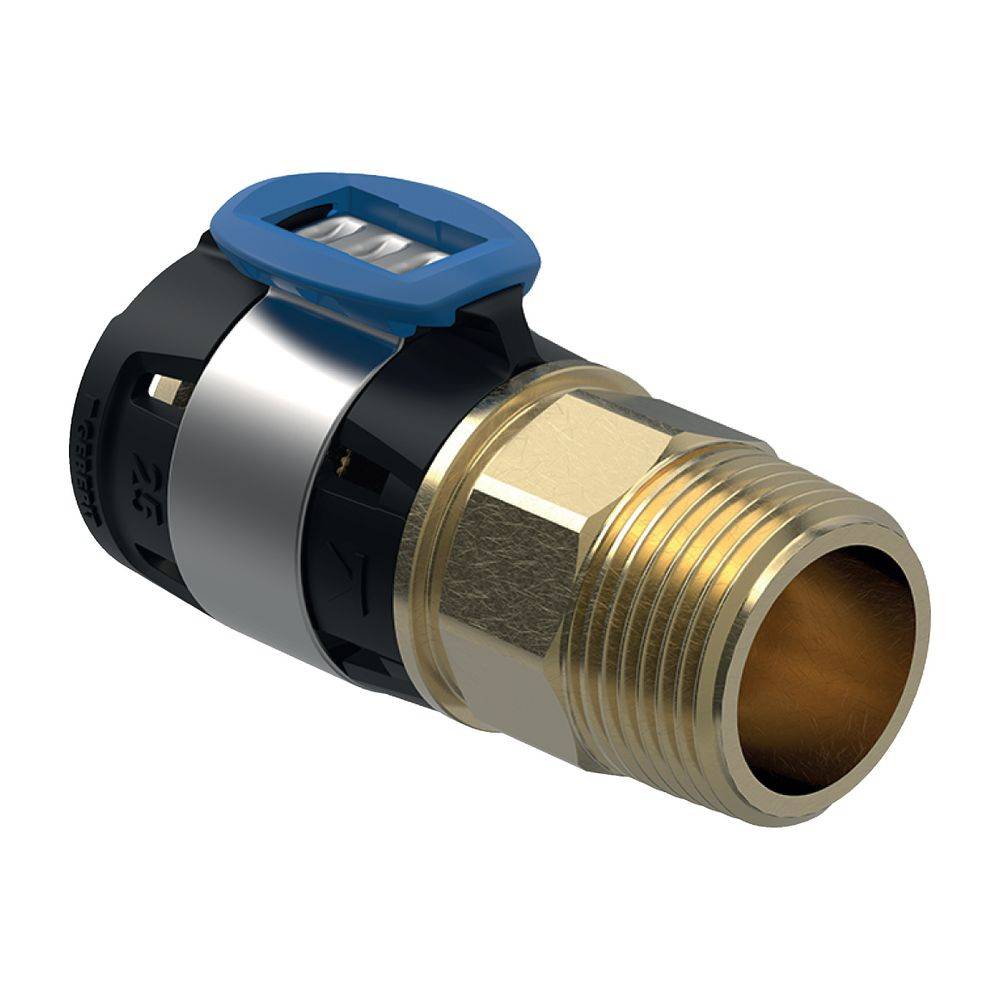 Geberit FlowFit Übergang mit Außengewinde bleifreie Siliziumbronze, D 20mm, R 1"