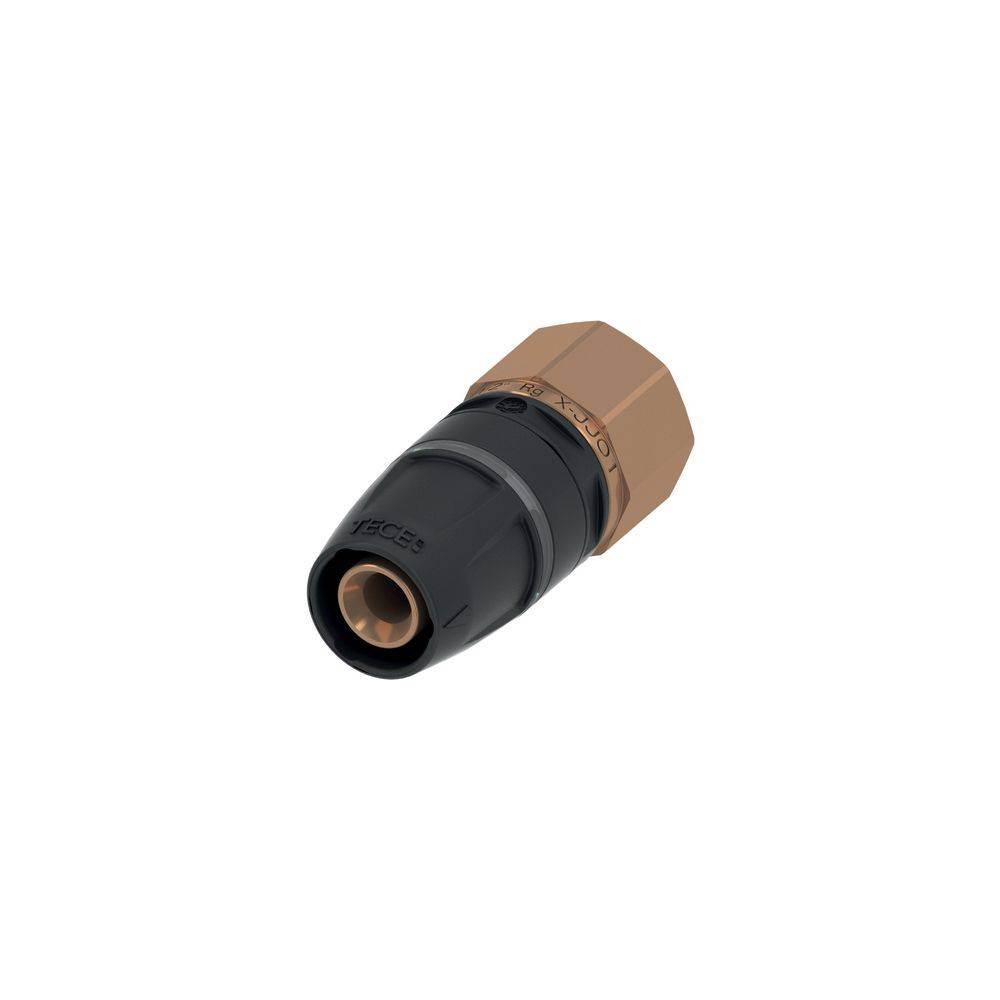 Tece logo-Push Übergangsmuffe Dimension 50mm x Rp 2", Rotguss/Siliziumbronze