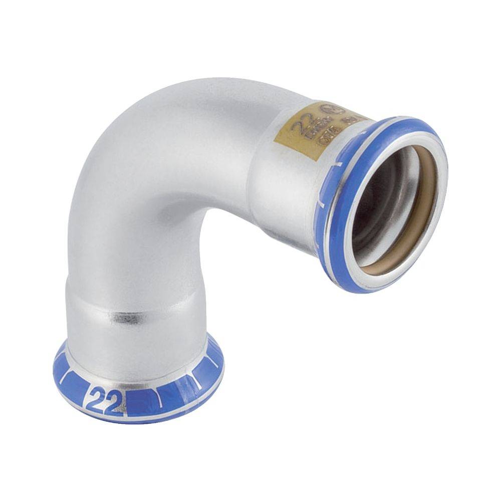 Geberit GE Mapress, Edelstahl, Gas, Bogen, 90 Gr., d22mm, 1 Stk.