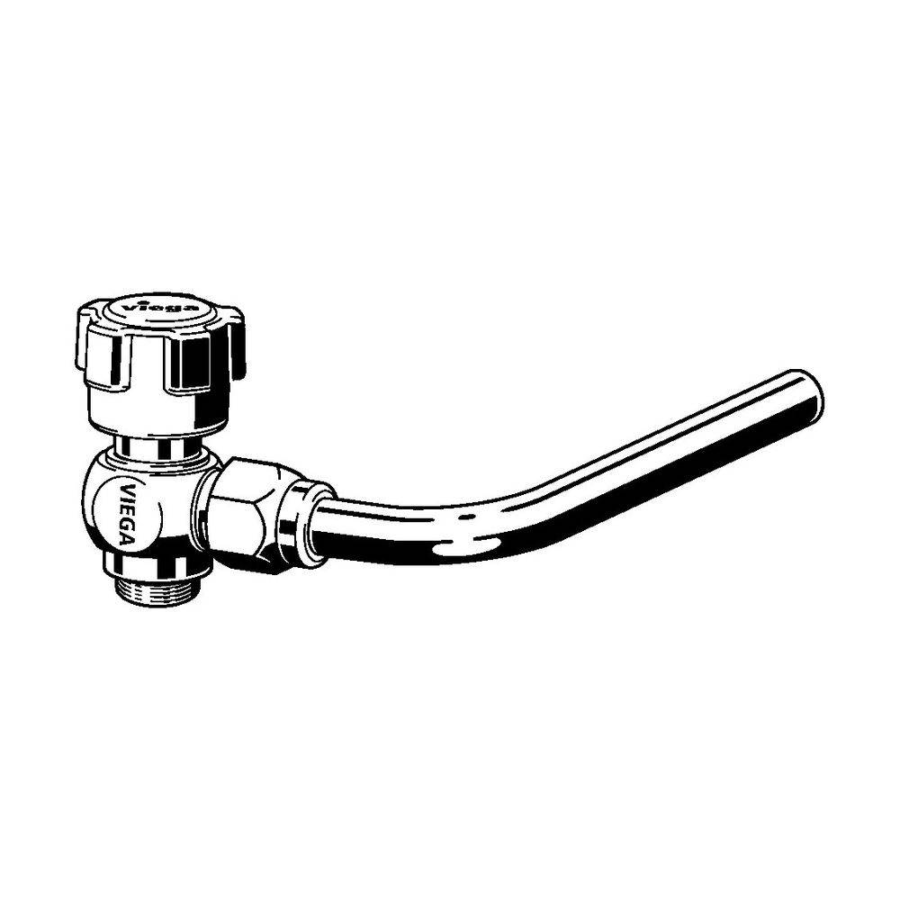 Viega Easytop XL Probenahmeventil 2223.4, G 1/4", Rotguss